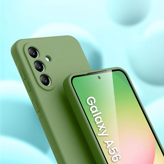Telefontok a Samsung Galaxy A56 5G, Silicone Lite, zöld