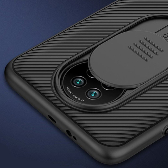 Tok Xiaomi Redmi Note 9T 5G, páncélozott Nillkin, CamShield Pro, fekete