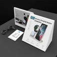 3 az 1-ben vezeték nélküli indukciós gyorstöltő QI Samsung S25 S24 S23 Galaxy Watch Buds állomás, fehér