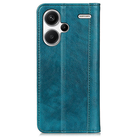 Telefontok a Xiaomi Redmi Note 13 Pro+, Wallet Litchi Leather, zöld