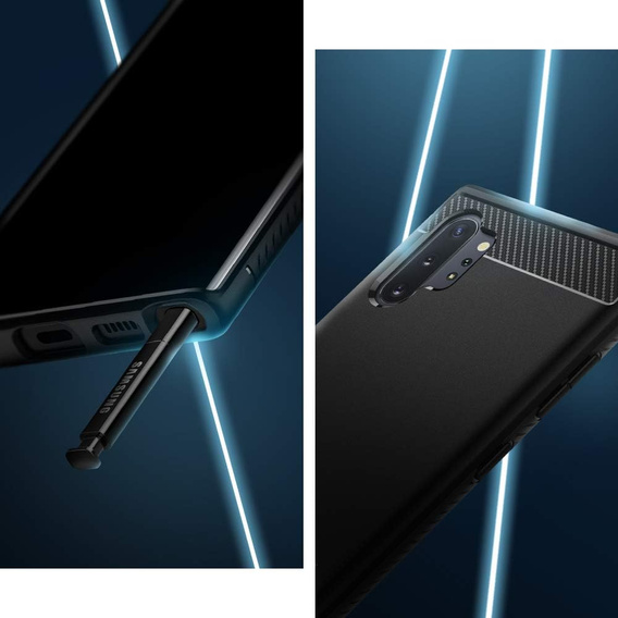 Telefontok Spigen a Samsung Galaxy Note 10+ Plus, Rugged Armor, fekete