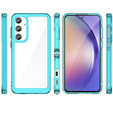 Telefontok a Samsung Galaxy A55 5G, Fusion Hybrid, átlátszó / kék