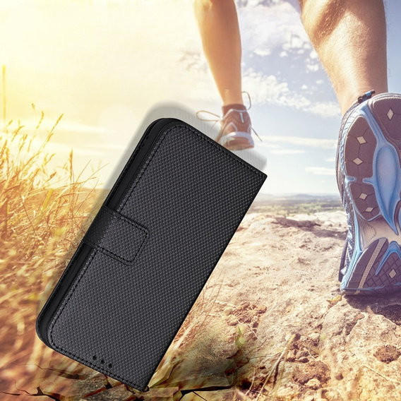 Pattintható tok a Oppo Reno8 T 4G, Wallet Smart Magnet, fekete
