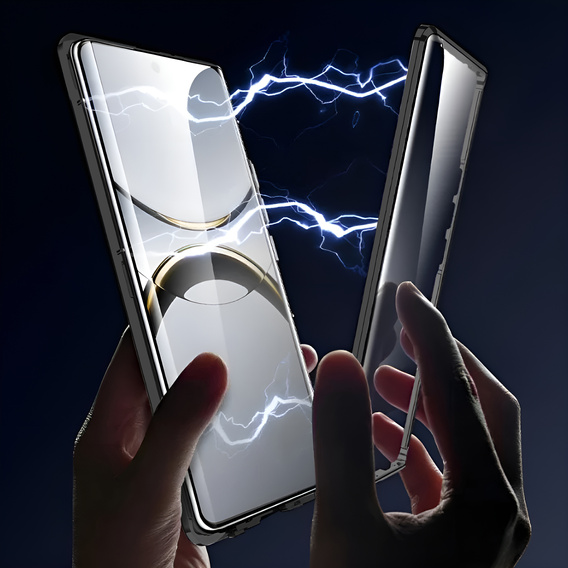 Tok Oppo Find X8 Pro, Magnetic Dual Glass, fekete