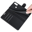 Pattintható tok a Motorola Moto E7 Power / E7i Power, Wallet Litchi Texture, fekete
