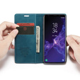 CASEME tok Samsung Galaxy S9, Leather Wallet Case, kék