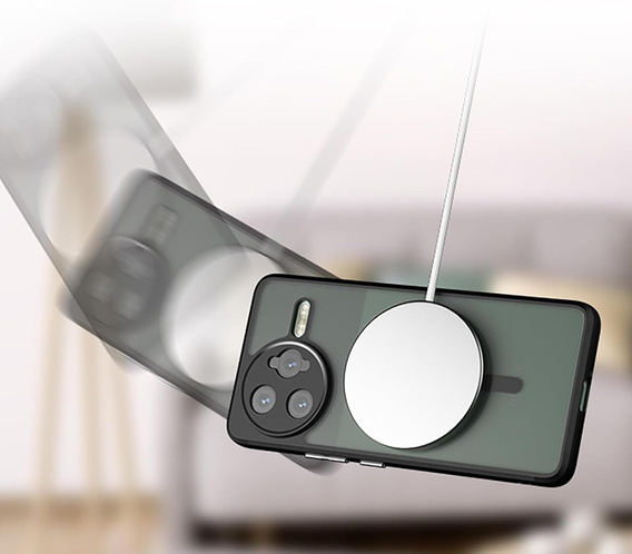 Tok Xiaomi Poco F7 Ultra-hoz, MagSafe, ERBORD Matt Case, fekete