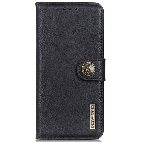 KHAZNEH RFID tok Motorola G85 5G, Litchi textúra, fekete