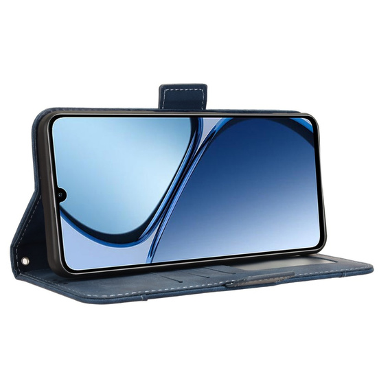 Pattintható tok a Realme C61, Card Slot, sötétkék