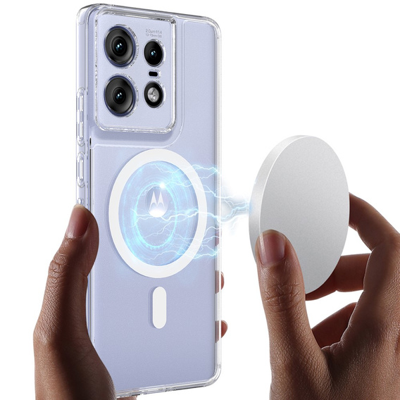 Tok a Motorola Edge 50 Pro, Fusion Hybrid, MagSafe-hoz, átlátszó