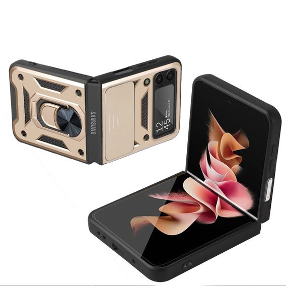Telefontok a Samsung Galaxy Z Flip3 5G, CamShield Slide, arany