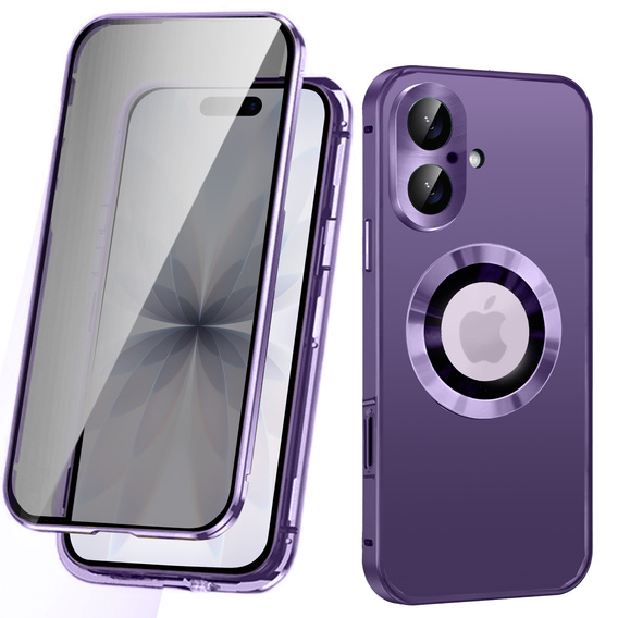 MagSafe-kompatibilis tok iPhone 17-hez, magánéletet védő üveggel