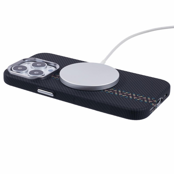Tok iPhone 14 Pro Max, Carbon Fiber MagSafe, fekete