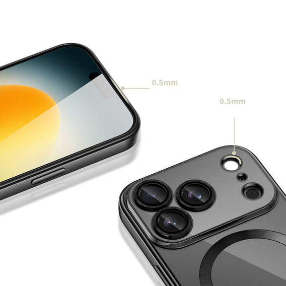 Mágneses tok lencsevédelemmel iPhone 17 Pro Max készülékhez