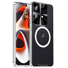 Kameravédő tok Motorola Edge 50 Pro 5G, CamShield MagSafe, ezüst