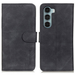 Pattintható tok a Motorola Edge S30/Moto G200 5G, KHAZNEH, Vintage, fekete