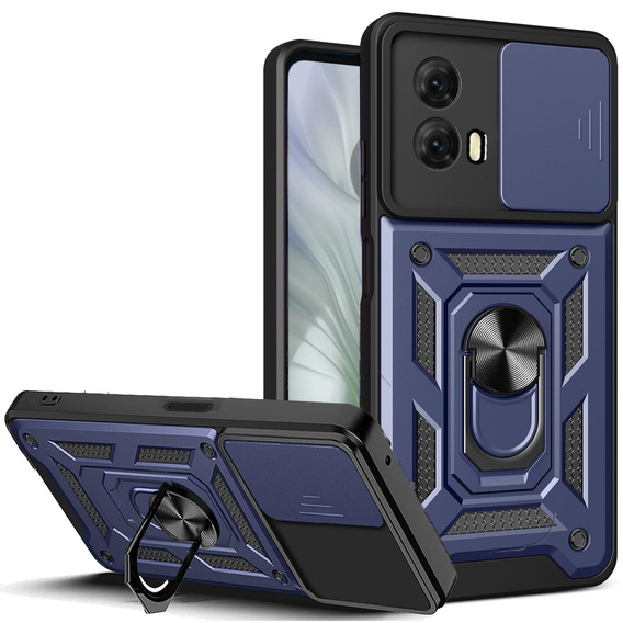 Telefontok a Motorola Moto E14, CamShield Slide, kék