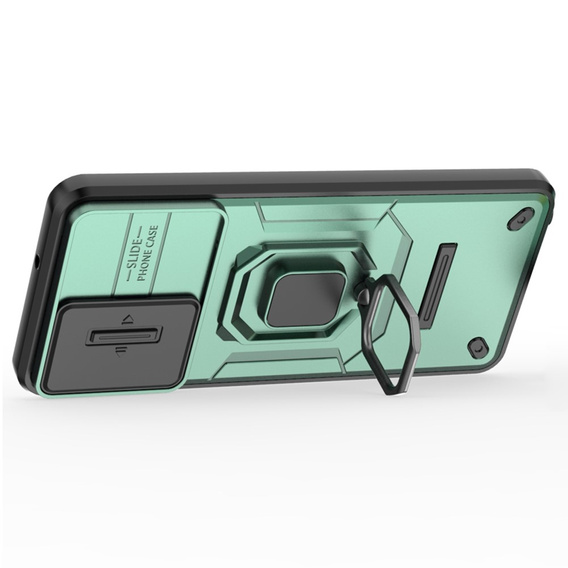 Telefontok a Realme C67 4G, KickStand Camera Lens, zöld