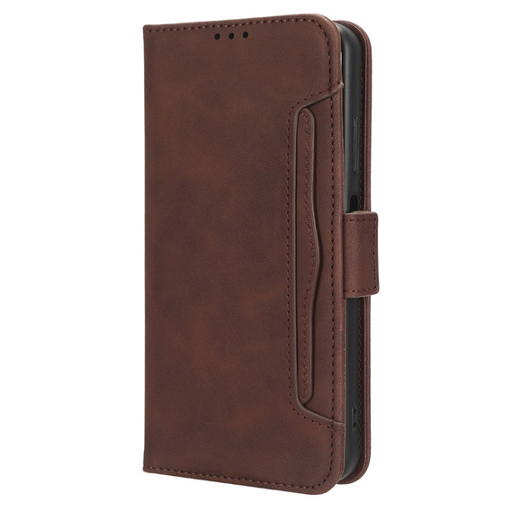 Pattintható tok a Honor Magic 6 Pro 5G, Card Slot, barna