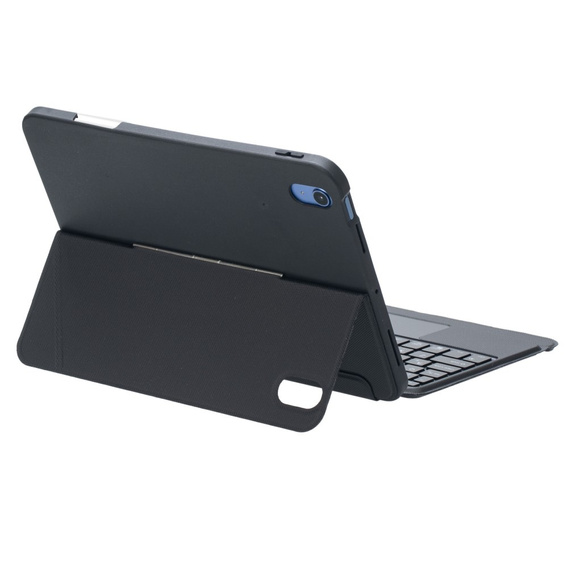 Tok + billentyűzet iPad 10.9 2022 10 GEN, keyboard Pen Slot, fekete