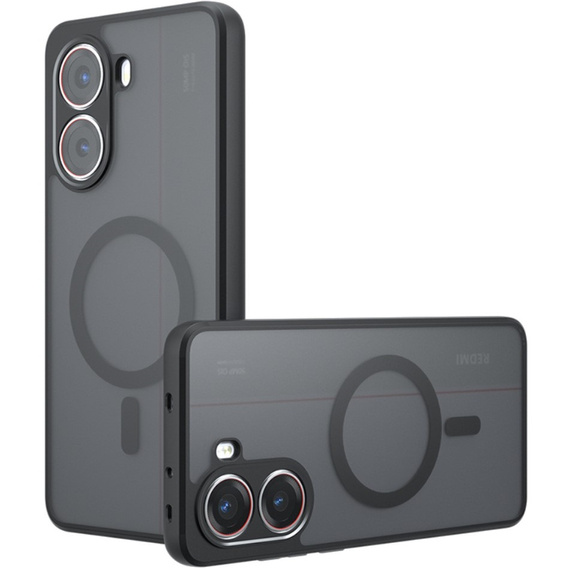 Tok Xiaomi Poco X7 Pro 5G-hoz, MagSafe, ERBORD Matt Case, fekete