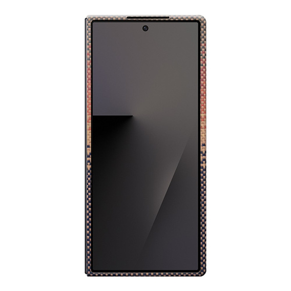 Tok Samsung Galaxy Z Fold6 5G - mágneses aramidszálas tok, narancssárga