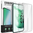 2x edzett üveg a Samsung Galaxy S22+ Plus, ERBORD 9H Hard Glass a képernyőn