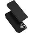 Dux Ducis tok iPhone 17-hez, Skin Pro, patenttal, kártyafoglalattal, fekete