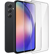 2x edzett üveg a Samsung Galaxy A54 5G, ERBORD 9H Hard Glass a képernyőn