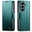 CASEME Litchi pénztárca flip tok Samsung Galaxy Z Fold7 5G számára