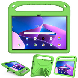 Gyermek tok Lenovo Tab M10 Plus 10.6 Gen 3 TB-125F TB-128F, gyermek tok fogantyúval, zöld