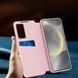 Flip tok Samsung Galaxy A56 5G, Smart View Wallet, rózsaszín