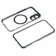 Magnetic Dual Glass MagSafe tok iPhone 16, zöld