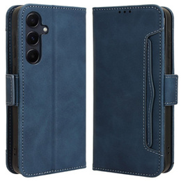 Pattintható tok a Samsung Galaxy A35 5G, Card Slot, kék
