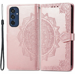 Pattintható tok a Samsung Galaxy M35, Mandala, rózsaszín rose gold