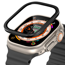 Védőkeret edzett üveggel az Apple Watch Ultra 1/2/3 49 mm-es órájához