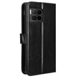 Pattintható tok a T Phone 2 Pro 5G, Crazy Horse Wallet, fekete