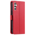 Flap tok Samsung Galaxy A55 5G, Rhombus Crossbody Leather, piros