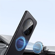 Telefontok a Honor Magic 7 Pro 5G, Leather Hybrid MagSafe, fekete