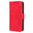 Pattintható tok a Infinix Note 40 Pro Plus, Card Slot, piros