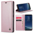 CASEME flip tok Samsung Galaxy S8, Waxy Textured, rózsaszín