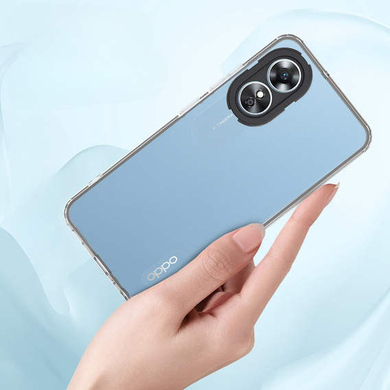 Telefontok a Oppo A17, Fusion Hybrid, átlátszó / fekete