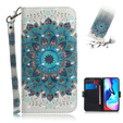 Pattintható tok a Motorola Moto G9 Play/E7 Plus, Wallet, Mandala Flower
