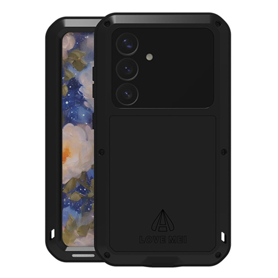 Love Mei Telefontok a Samsung Galaxy S25+ Plus, armored with glass, fekete