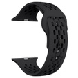 Szilikon szíj Apple Watch 1/2/3/4/4/5/6/7/8/SE/ULTRA 42/44/45/45/49MM órához, fekete
