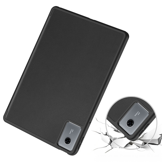 Tok Lenovo Idea Tab 11" 2025 TB336FU TB336ZU, állvány, Smartcase tolltartóval, fekete színű