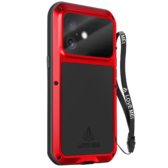 Páncélozott tok edzett üveggel iPhone 17-hez