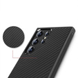 Tok Samsung Galaxy S24 Ultra, ERBORD KevlarGuard, fekete