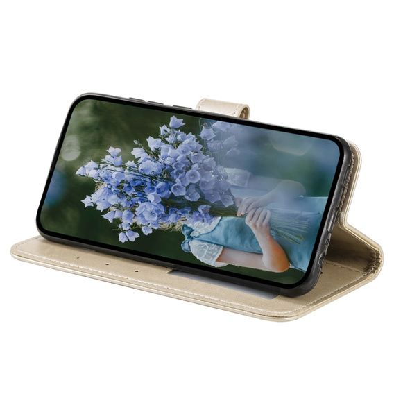 Pattintható tok a Samsung Galaxy S23 FE, Mandala, arany