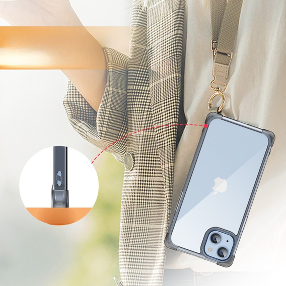 Tok iPhone 13, ERBORD CornerShield, fekete